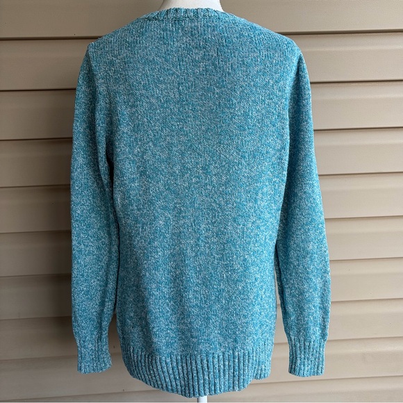 •L.L. Bean• 100% Cotton Marled Ragg Sweater - Size Large - Picture 5 of 8